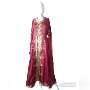 NWT Continental 2P Traditional Kaftan Ottoman Turkish Ornaments Wedding Sz 3/M